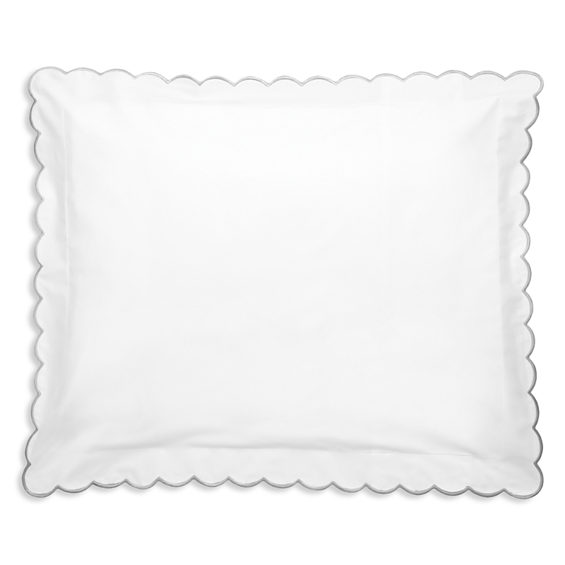 Matouk Dakota Percale Standard Sham In Silver