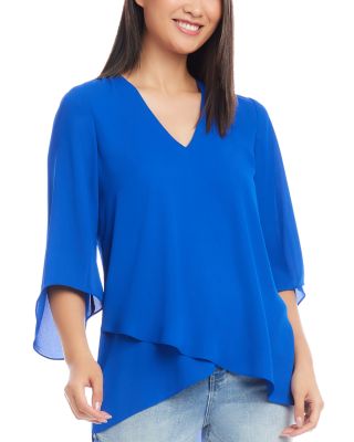 Karen Kane - Bracelet Sleeve Asymmetric Top