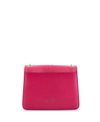 Small Serpenti Forever Square Shoulder Bag Leather and Stingray