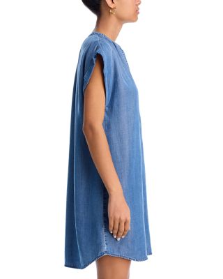 Cap Sleeve Henley Dress