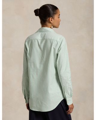 Stretch Slim Fit Striped Oxford Shirt