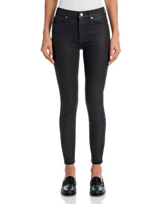 x Alix Earle The Alix High Rise Skinny Jeans in Black Coat