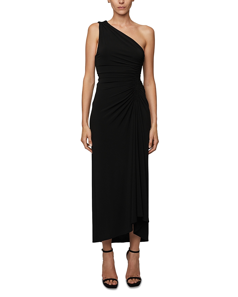 A.l.c Caroline One Shoulder Dress In Black In Black