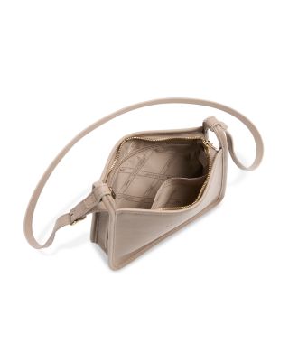 Le Foulonn&eacute; Small Zip Leather Crossbody