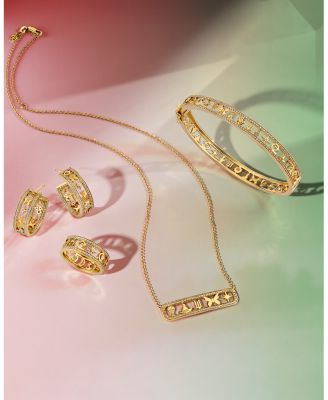 Wicked x Sydney Evan 14K Yellow Gold Diamond Open Icon Pendant Necklace, 18"