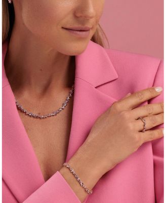 14K Yellow Gold Wicked Pink Sapphire, Amethyst, & Diamond Glinda Ring