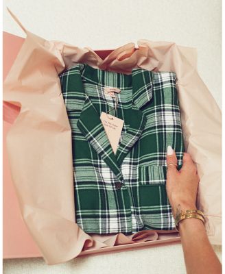 2-Pc. Cotton Brushed Flannel Pajama Set