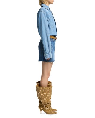 Denim Mini Skirt Dress