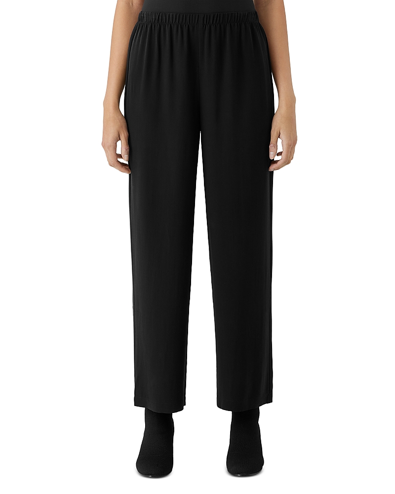Eileen Fisher Stretch Jersey Knit Lantern Pant In Black In Black