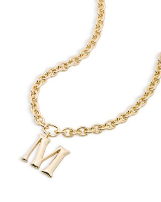 Initial Chain Necklace, 20"L