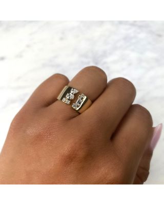 14K Gold Colette Diamond Mixed Cut Open Ring
