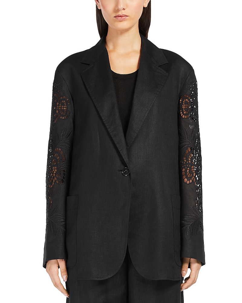 MAX MARA ANGIZIA LINEN BLAZER