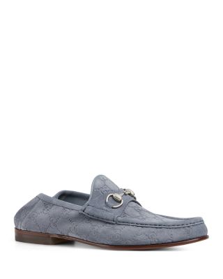 Gucci - Men's Luxury Suede GG Horsebit Loafers