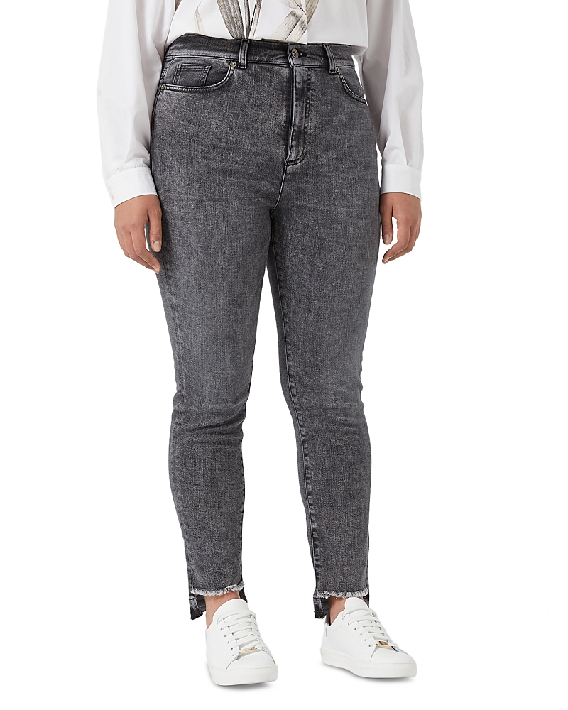 MARINA RINALDI SPORT 1A USCITA SANTOS SKINNY JEANS IN BLACK