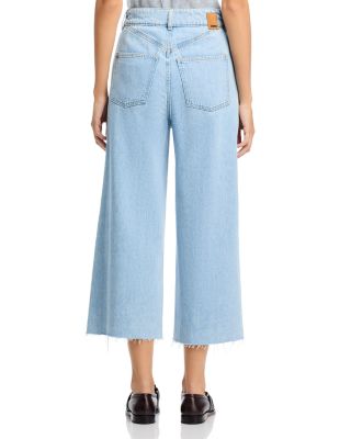 Sorcerous High Rise Wide Leg Jeans in Blue
