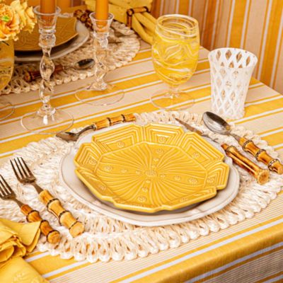 Jardins Du Monde Assorted Dessert/Salad Plates, Set of 4