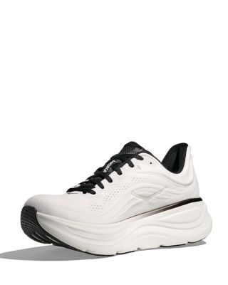 Men's Bondi 9 Running Sneakers in White Black