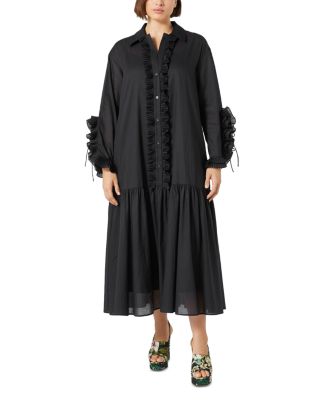 Marina Rinaldi - 2A Uscita Cupola Pleated Sleeve Dress