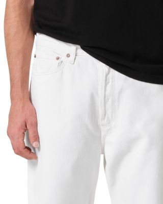 90s Relaxed Straight Fit Jeans in Milkshake White