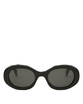 Glitter Triomphe Oval Sunglasses, 52mm