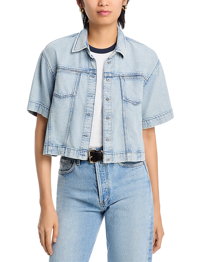 Rag & Bone Ultra Featherweight Abby Short-sleeve Top In Kierra