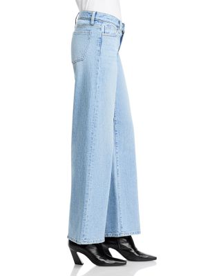 The Lou Lou Low Rise Wide Leg Jeans in Elegant