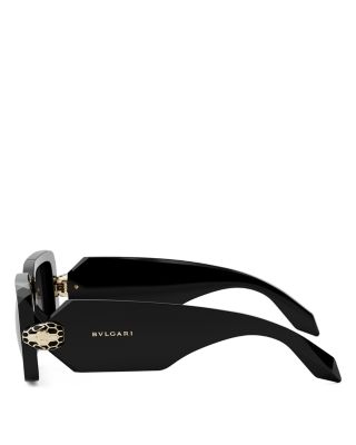 Serpenti Forever Rectangular Sunglasses, 53mm