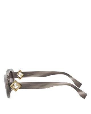 FF Diamonds Oval Sunglasses, 53mm