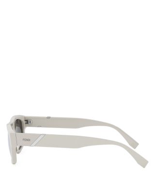 Diagonal Geometric Sunglasses, 56mm