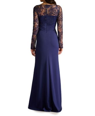 Ravina Embroidered Illusion Gown