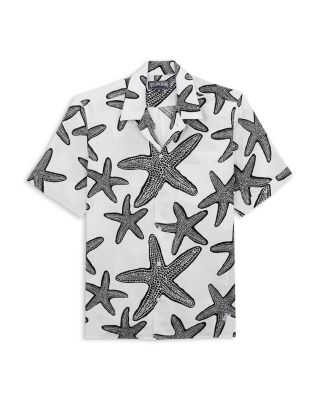 Short Sleeved Solid Linen Shirt