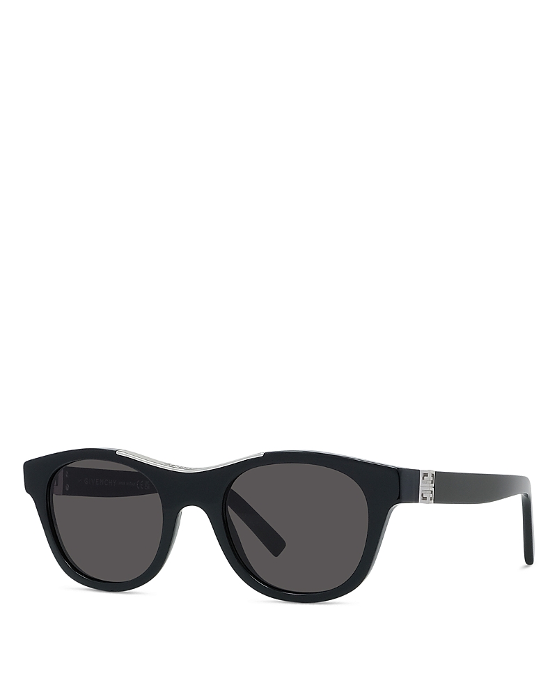 Givenchy 4g 50mm Geometric Sunglasses In Black/smoke