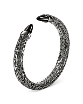 Sterling Silver Spear Black Onyx Cuff Bracelet