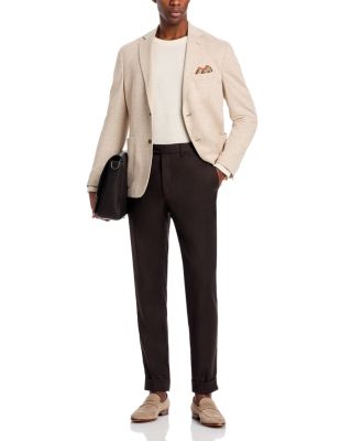 Cotton & Linen Jersey Regular Fit Unstructured Sport Coat - Exclusive