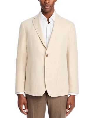 Delave Linen Hopsack Regular Fit Unstructured Sport Coat - Exclusive