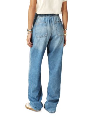 Mima High Rise Straight Jeans in Blue Jeans