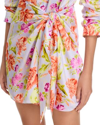 Midnight Tulips Mini Dress