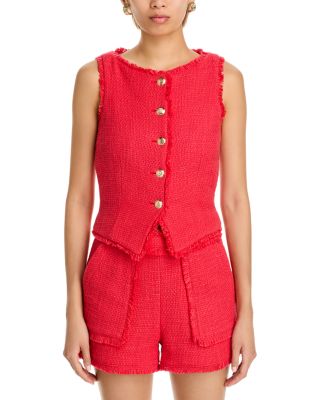 Camen Boucl&eacute; Vest & Allen Tweed Shorts