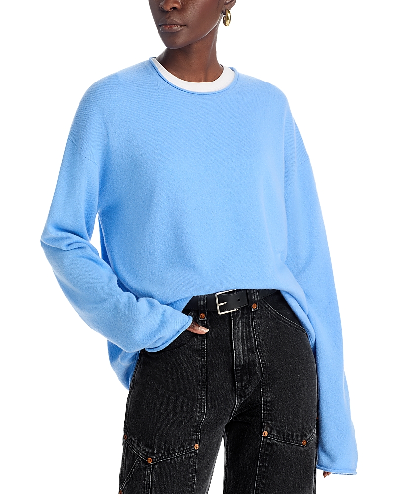 Guest In Residence Cashmere Crewneck Sweater In French Blue