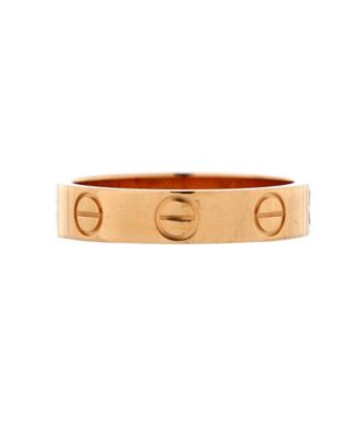 Pre-Owned Cartier Love Wedding Band Ring 18K Rose Gold