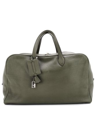 Pre-Owned Hermes Pre-Owned Hermes 50 Victoria Ii Travel Bag Clemence