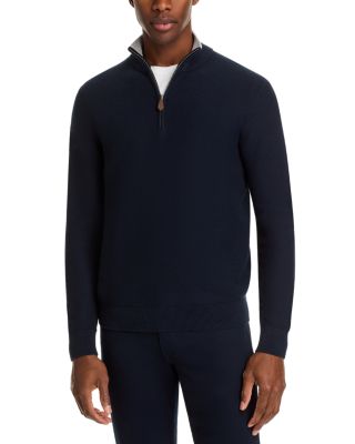 The Men's Store at Bloomingdale's - Birdseye Knit Quarter Zip Sweater - Exclusive