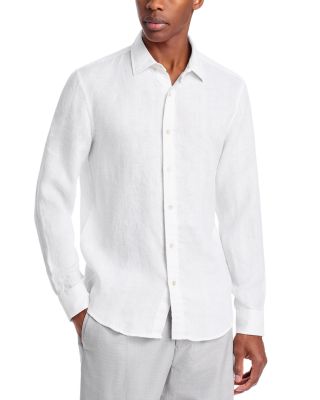 The Men's Store at Bloomingdale's - Tonal Stitch Standard Fit Linen Shirt - Exclusive
