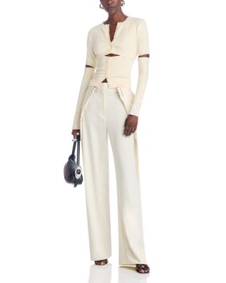 Pleated Wide Leg Pants