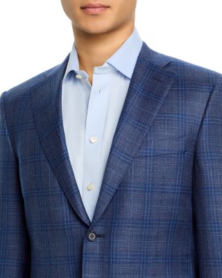Siena Hopsack Plaid Regular Fit Sport Coat 