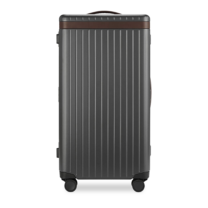 Carl Friedrik The Trunk 28" Hardside Luggage In Grey/chocolate