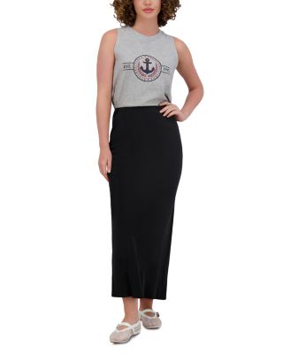 Brushed Straight Skirt