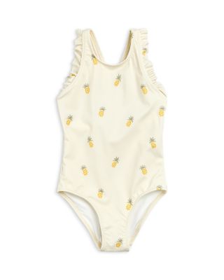 Miles The Label - Girls' Pineapple Print One Piece Swimsuit - Baby