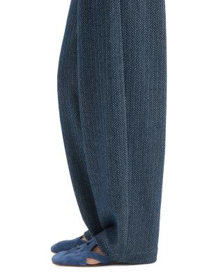 Jersey Two Tone Chevron Trousers