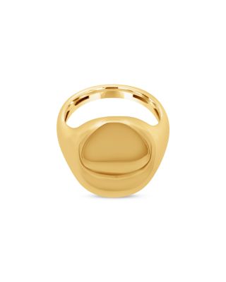 Oval Signet Ring in 14K Yellow Gold